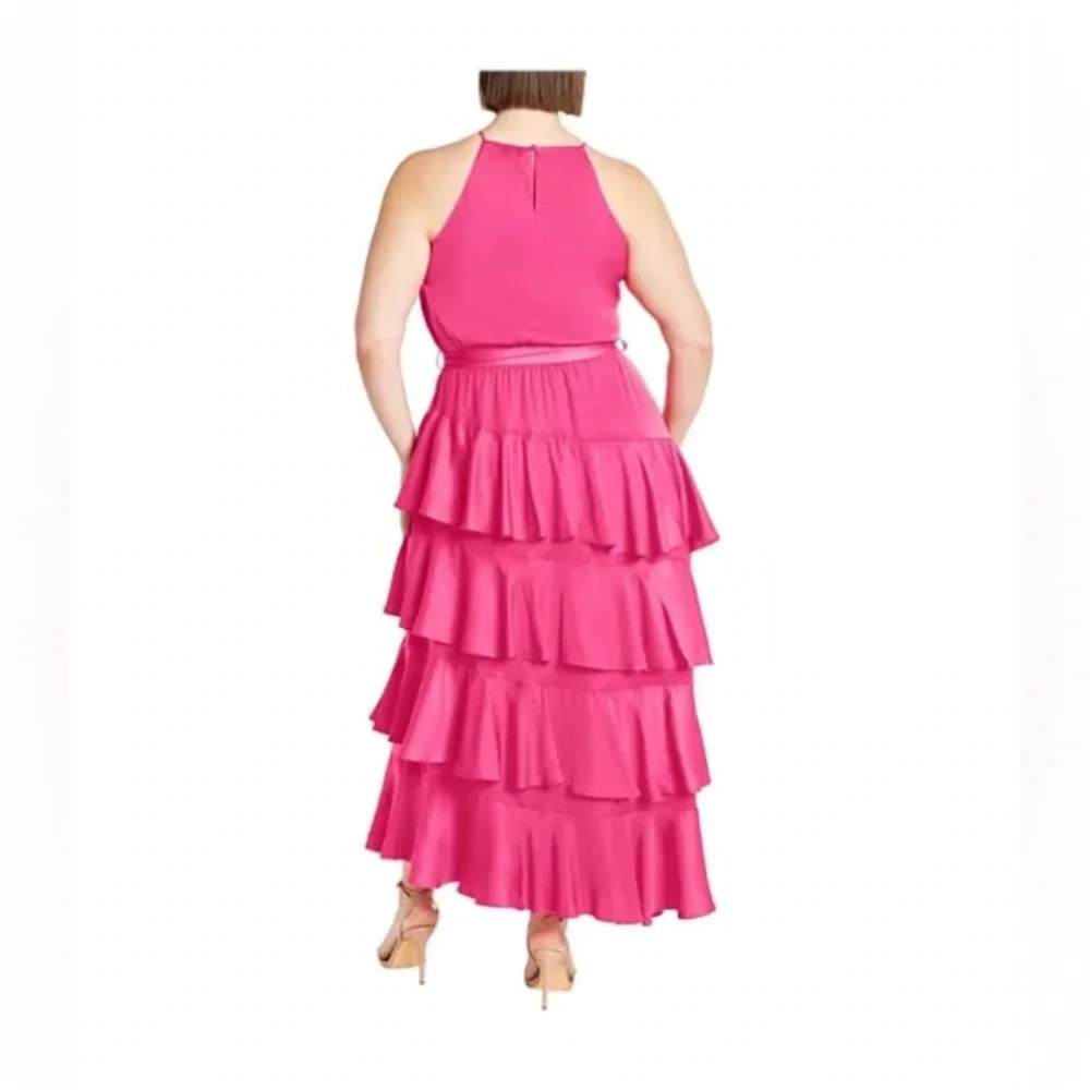 City chic maxi Joelle dress Pink size 18w. New in package - Picture 2 of 6